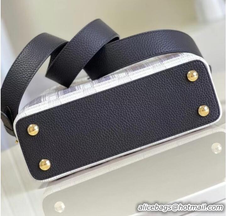 Super Quality Louis Vuitton CAPUCINES BB M59119 Black and White