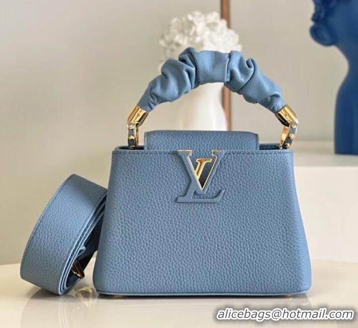 Top Quality Louis Vuitton CAPUCINES MINI M58586 Dusk Blue