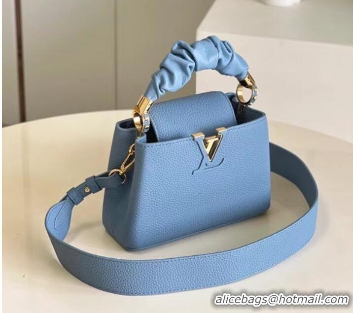 Top Quality Louis Vuitton CAPUCINES MINI M58586 Dusk Blue