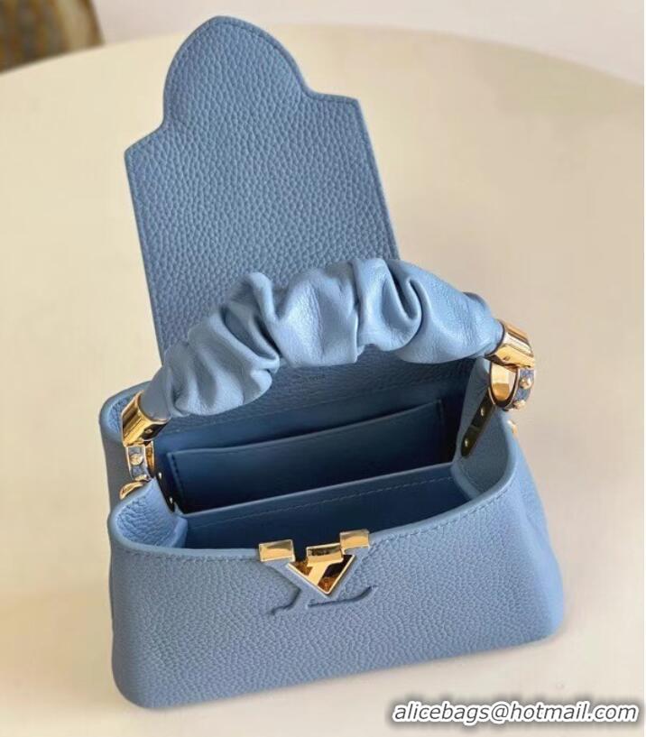 Top Quality Louis Vuitton CAPUCINES MINI M58586 Dusk Blue