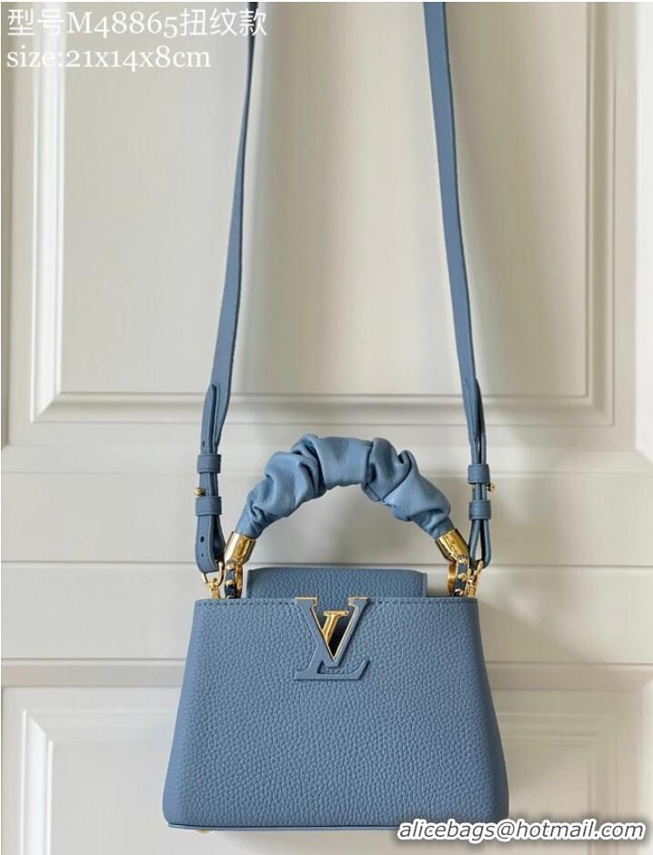 Top Quality Louis Vuitton CAPUCINES MINI M58586 Dusk Blue