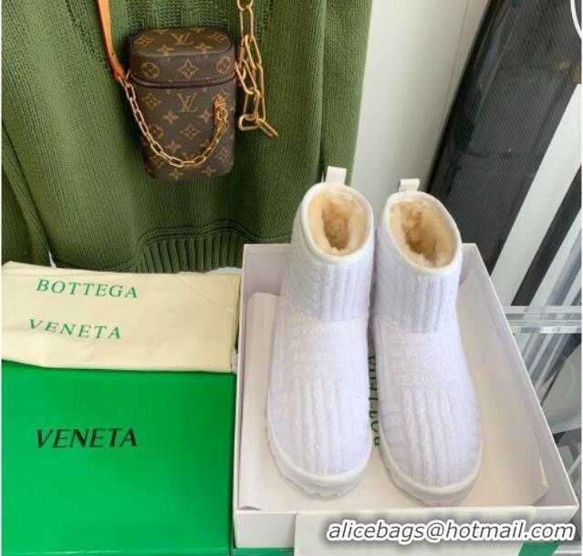 Best Luxury Bottega Veneta Sponge Ankle Boots White 112212