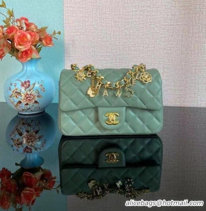 Top Quality Chanel Classic Flap Shoulder Bag Original Sheepskin leather AS2326 Green