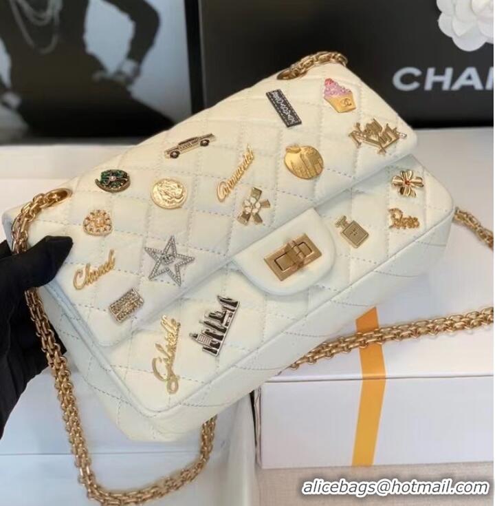 Discount Chanel Classic Flap Shoulder Bag Original Sheepskin leather AS30225 white