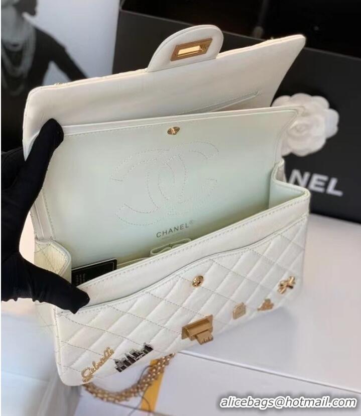 Discount Chanel Classic Flap Shoulder Bag Original Sheepskin leather AS30225 white