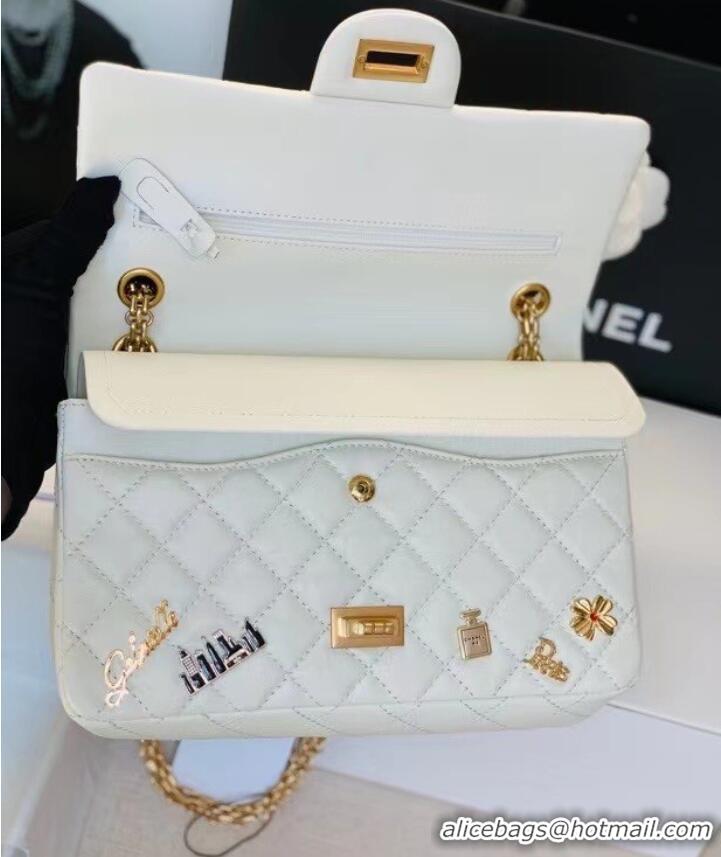 Discount Chanel Classic Flap Shoulder Bag Original Sheepskin leather AS30225 white