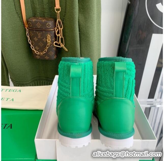 Top Quality Bottega Veneta Sponge Ankle Boots Green 112216