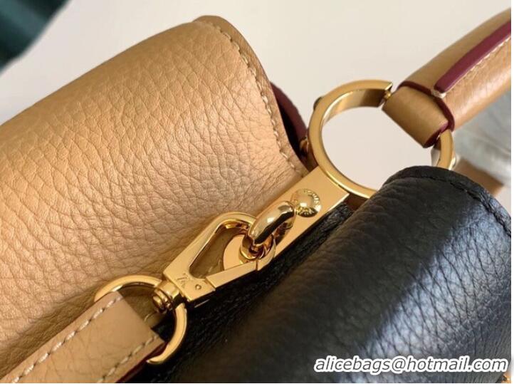 Wholesale Louis Vuitton CAPUCINES MM M58608 Black&Arizona Beige