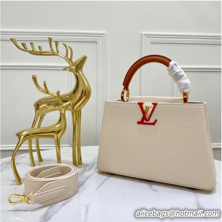 Buy Discount Louis Vuitton CAPUCINES MM M58608 Beige