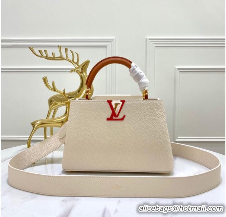 Buy Discount Louis Vuitton CAPUCINES MM M58608 Beige