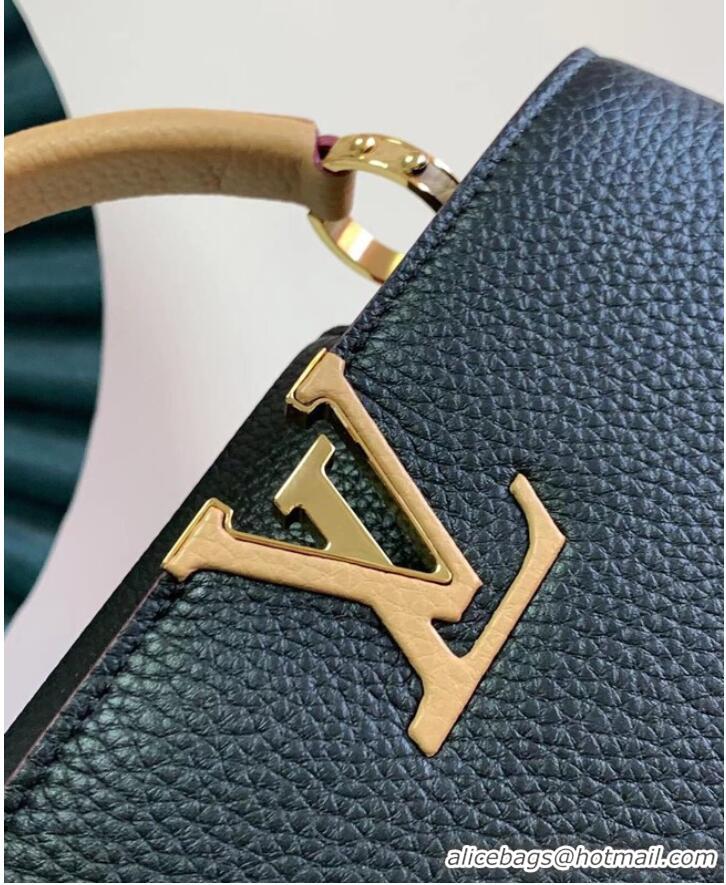 Buy Classic Louis Vuitton CAPUCINES BB M59266 Black&Arizona Beige