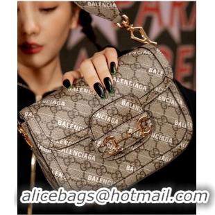 Luxurious Gucci The Hacker Project GG Supreme Balenciaga LOGO 658574 Coffee