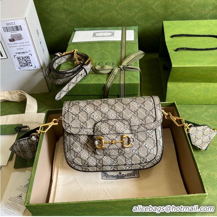 Luxurious Gucci The Hacker Project GG Supreme Balenciaga LOGO 658574 Coffee