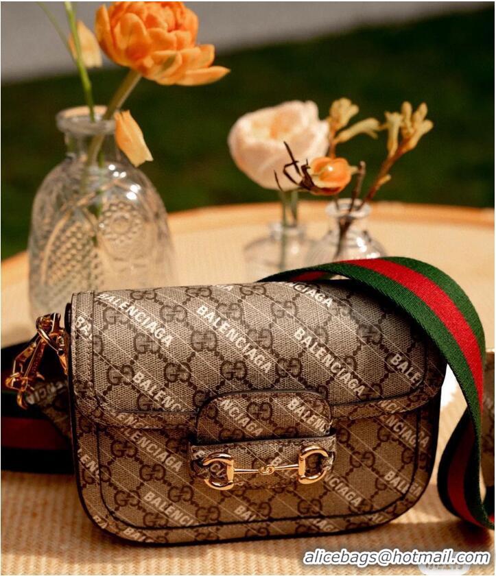 Luxurious Gucci The Hacker Project GG Supreme Balenciaga LOGO 658574 Coffee