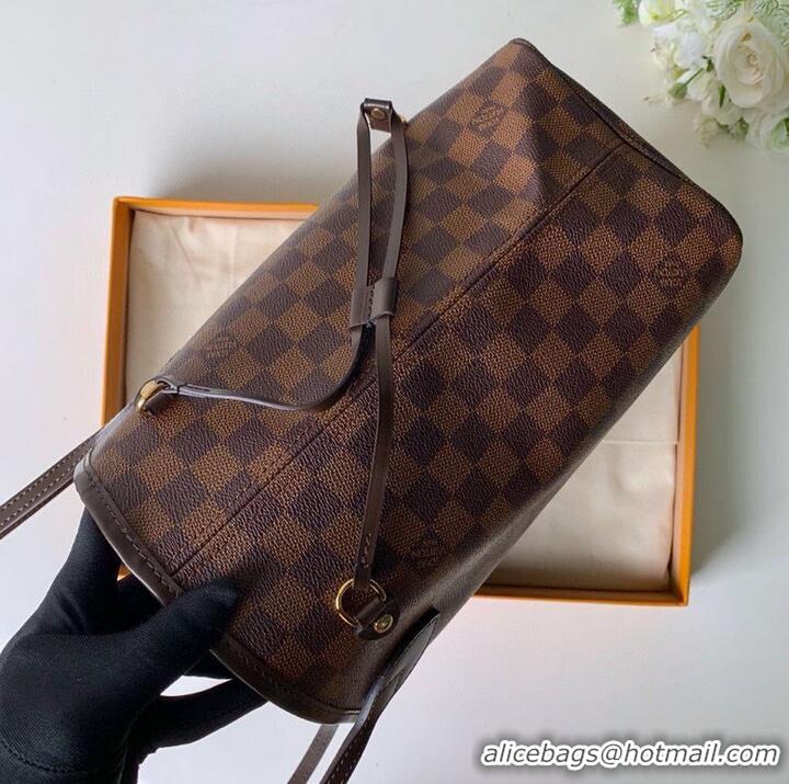 Discount Classic Louis Vuitton Damier Ebene Canvas Neverfull M41358 Red