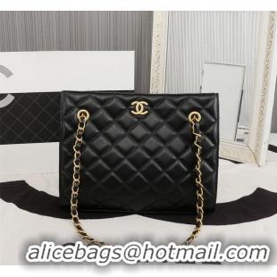 Well Crafted Chanel Original Original Leather Shopping Bag A05360 Black