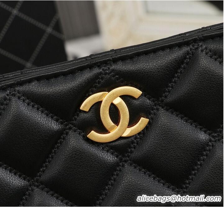 Well Crafted Chanel Original Original Leather Shopping Bag A05360 Black