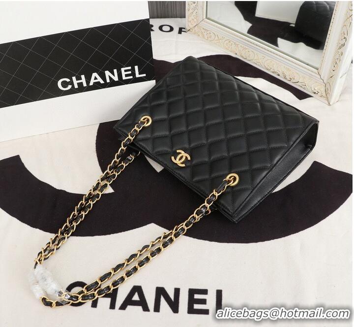 Well Crafted Chanel Original Original Leather Shopping Bag A05360 Black