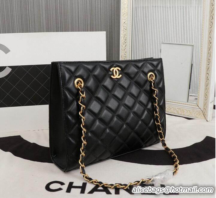 Well Crafted Chanel Original Original Leather Shopping Bag A05360 Black