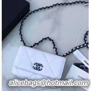 Low Cost Chanel Flap Shoulder Bag mini Original leather AS0957 white