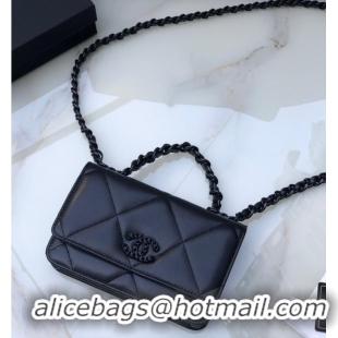 Classic Chanel Flap Shoulder Bag mini Original leather AS0957 black