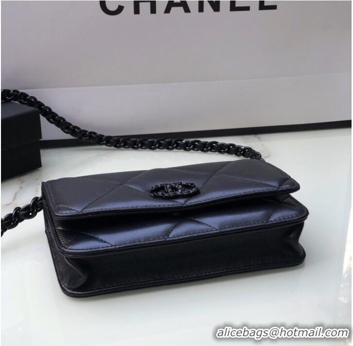 Classic Chanel Flap Shoulder Bag mini Original leather AS0957 black