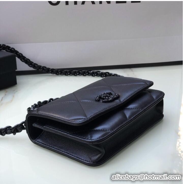 Classic Chanel Flap Shoulder Bag mini Original leather AS0957 black