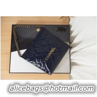 Cheap Price Chanel SHOPPING BAG Calfskin & Gold-Tone Meta AS3261 royal blue