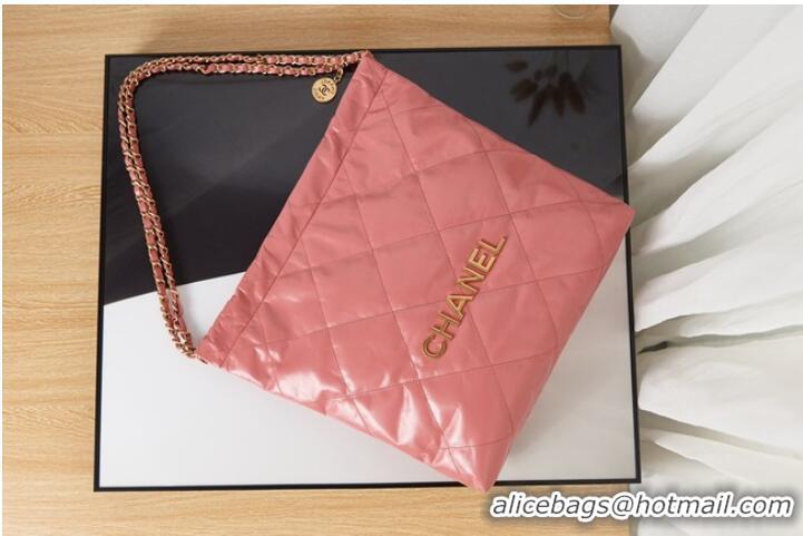 Most Popular Chanel SHOPPING BAG Calfskin & Gold-Tone Meta AS3261 pink