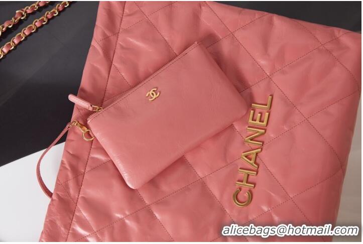 Most Popular Chanel SHOPPING BAG Calfskin & Gold-Tone Meta AS3261 pink