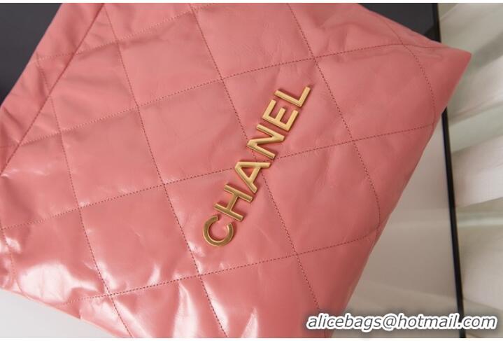 Most Popular Chanel SHOPPING BAG Calfskin & Gold-Tone Meta AS3261 pink