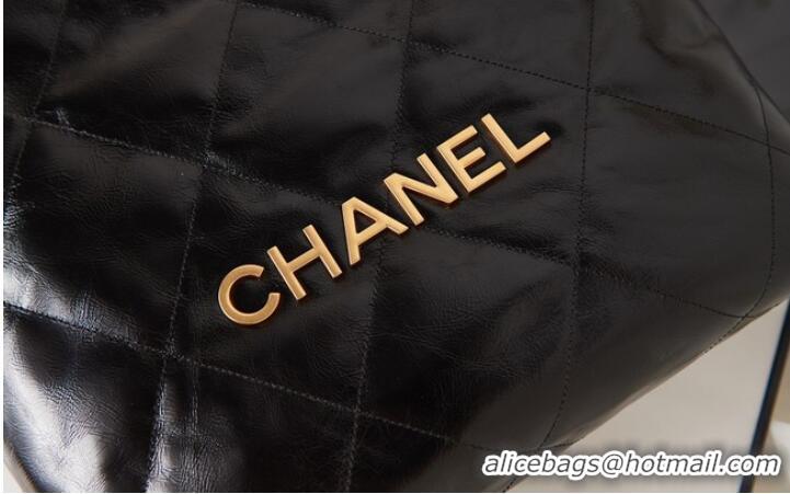 Inexpensive Chanel SHOPPING BAG Calfskin & Gold-Tone Meta AS3261 black