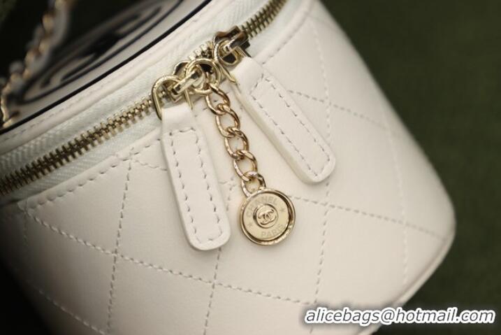 Unique Grade Chanel Original mini classic chain box handbag SS2021 white