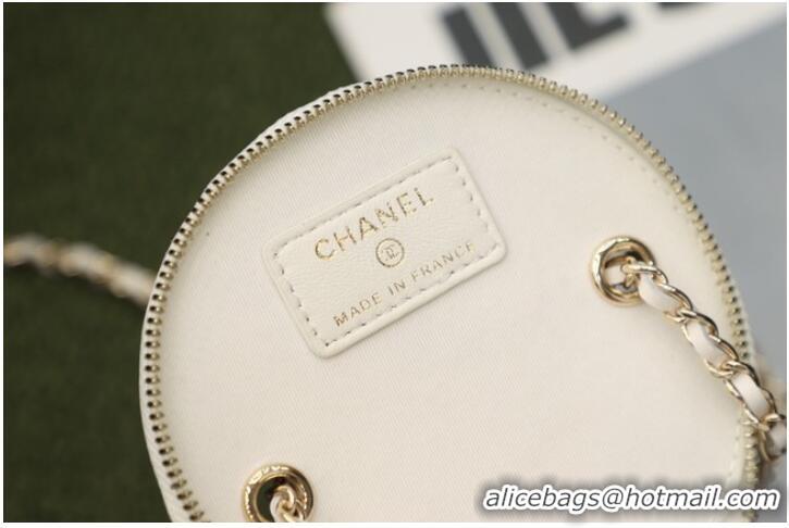 Unique Grade Chanel Original mini classic chain box handbag SS2021 white