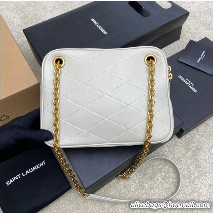 Buy Cheap Yves Saint Laurent GABY SATCHEL IN QUILTED LAMBSKIN 669308 white