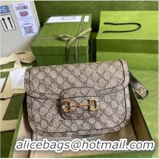 Most Popular Gucci The Hacker Project small Gucci Horsebit 1955 bag 602204 Beige