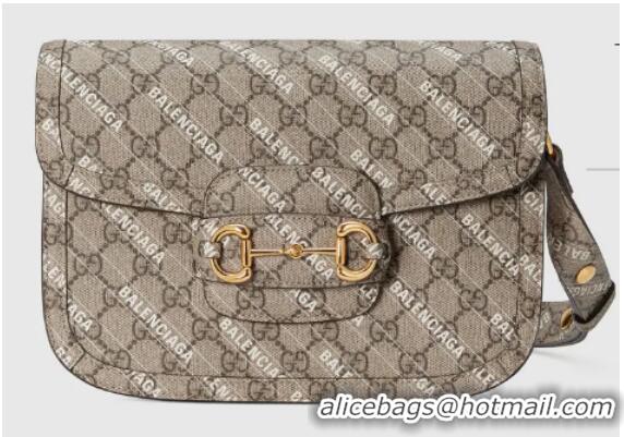 Most Popular Gucci The Hacker Project small Gucci Horsebit 1955 bag 602204 Beige