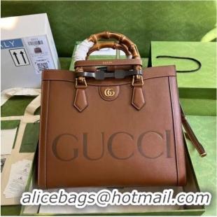 Elegant Gucci Diana medium tote bag 655658 brown