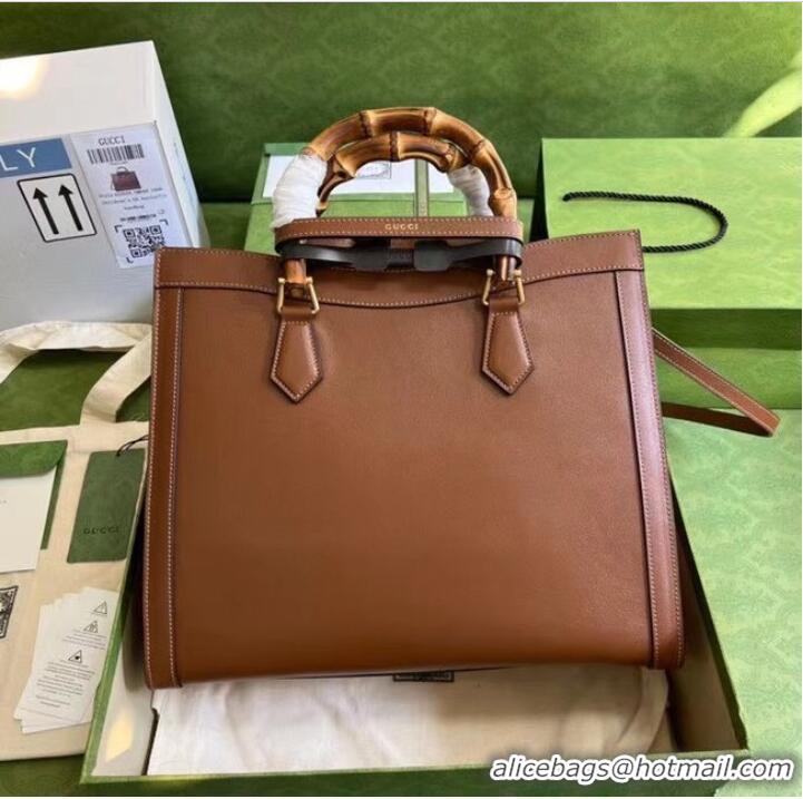 Elegant Gucci Diana medium tote bag 655658 brown