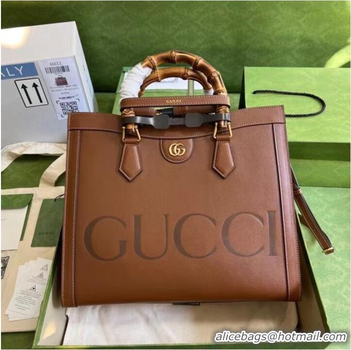 Elegant Gucci Diana medium tote bag 655658 brown