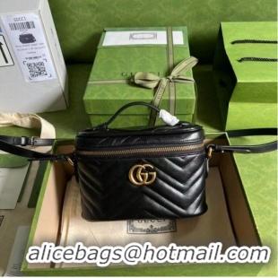 Super Quality Gucci GG Marmont mini bag 672253 black