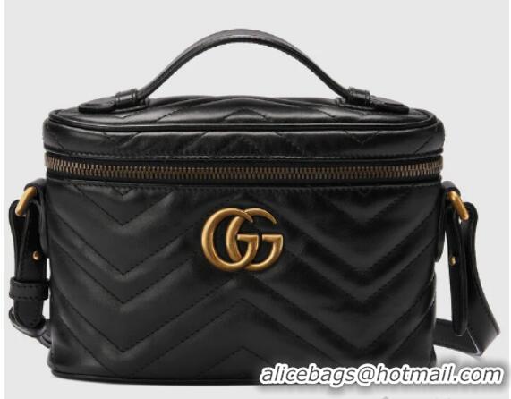 Super Quality Gucci GG Marmont mini bag 672253 black