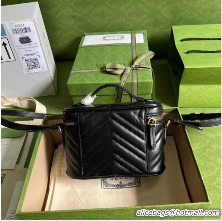 Super Quality Gucci GG Marmont mini bag 672253 black