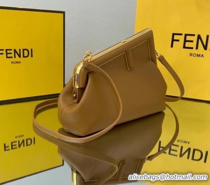 Super Quality FENDI FIRST SMALL leather bag 8BP129A Caramel