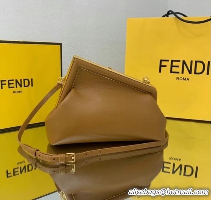 Super Quality FENDI FIRST SMALL leather bag 8BP129A Caramel