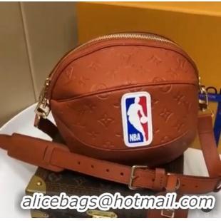 Super Quality Louis Vuitton NBA Ball in Basket Shoulder Bag M57974 Brown