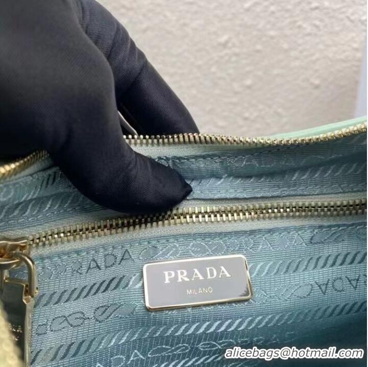 Classic Prada System nappa leather patchwork shoulder bag 1AC151 Green