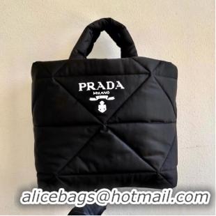 Buy Discount Prada Re-Nylon and Saffiano leather shoulder bag 2AG082 black