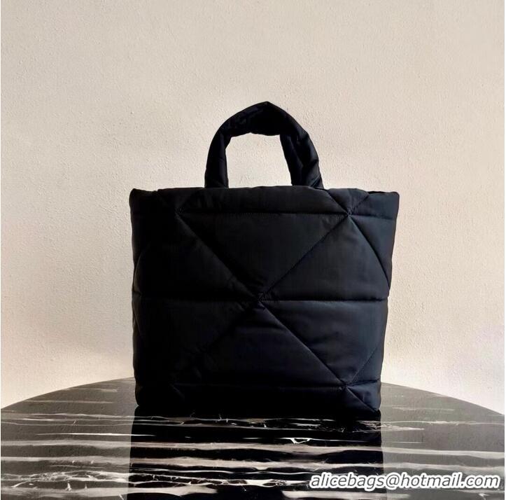 Buy Discount Prada Re-Nylon and Saffiano leather shoulder bag 2AG082 black