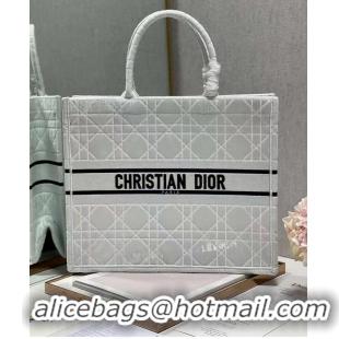 Fashion Discount DIOR BOOK TOTE Velvet C1286-2 white